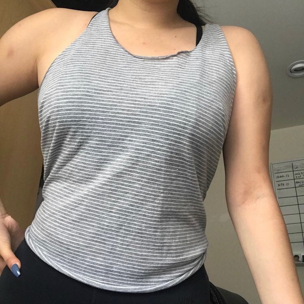 Raw hem tank